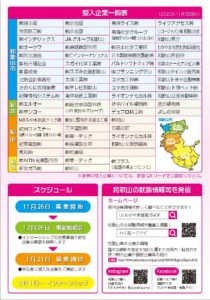 わかやま春季インターンシップ２０２１　裏